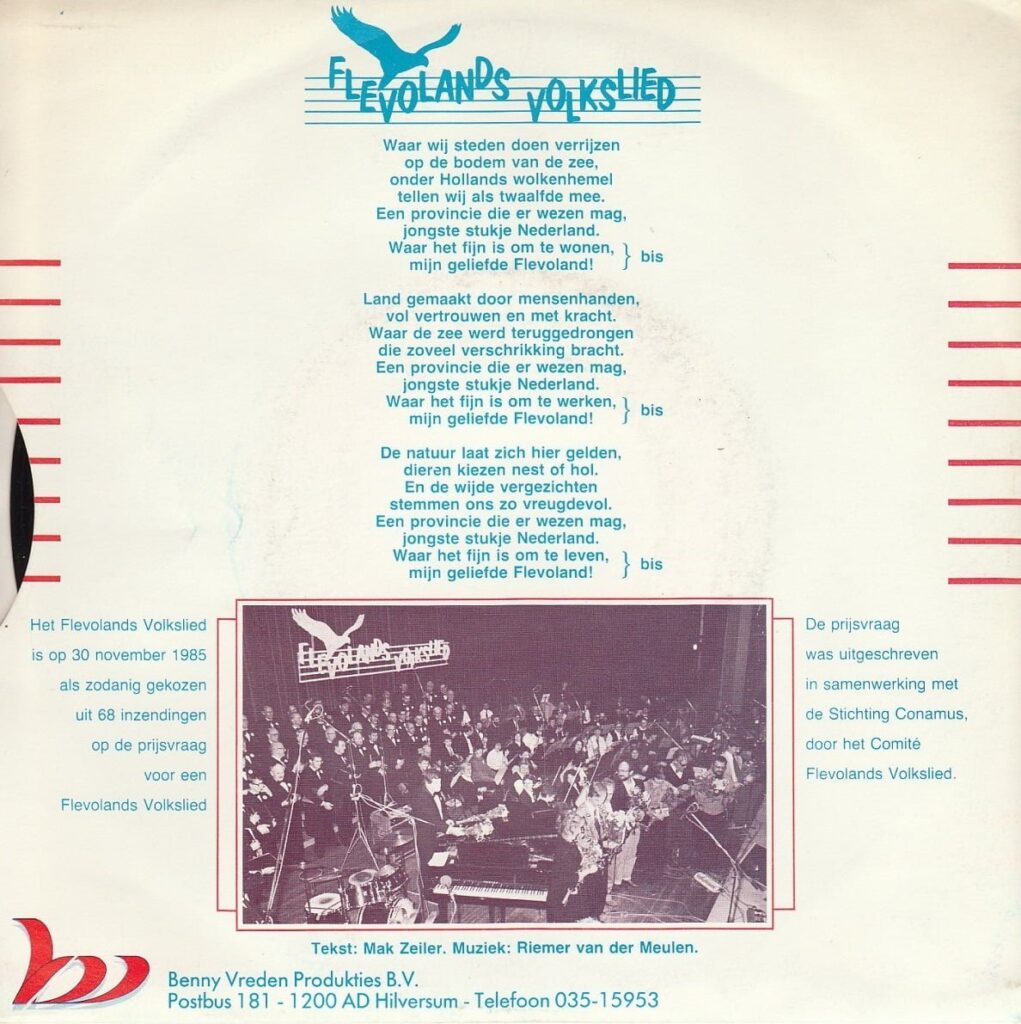 Flevolands Volkslied singeltje